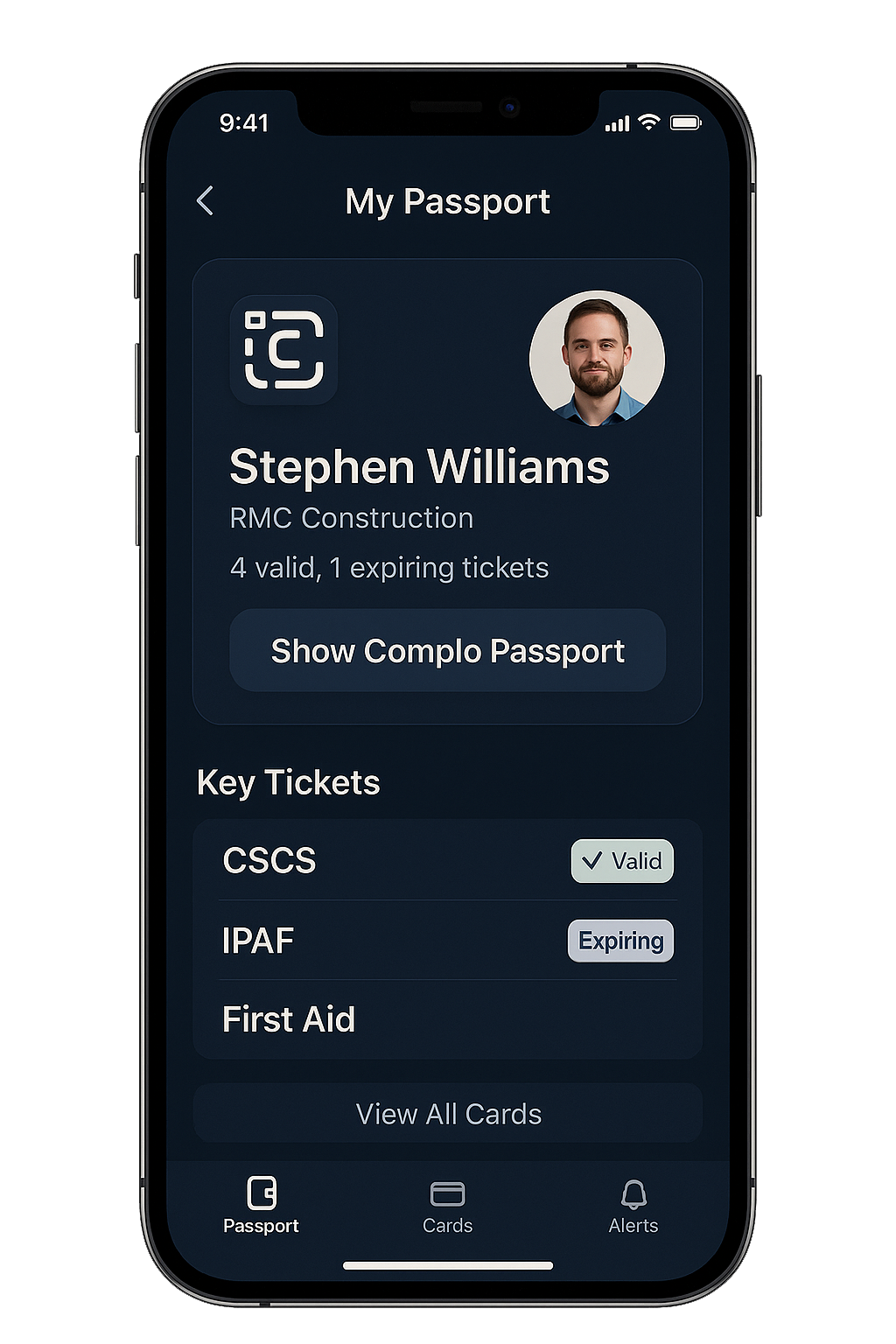 Complo digital workforce passport preview